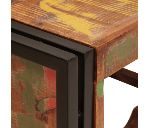 Vīna Plaukts Brūna 100 X 45 X 33 Cm Ciets Atjaunots Koks Vidaxl