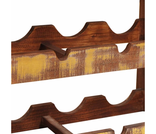 Vīna Plaukts Brūna 100 X 45 X 33 Cm Ciets Atjaunots Koks Vidaxl