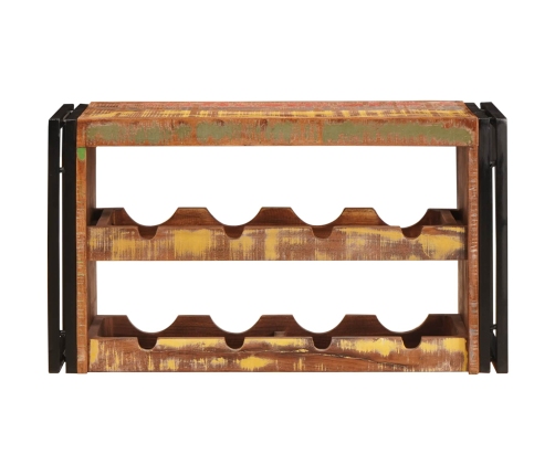 Vīna Plaukts Brūna 100 X 45 X 33 Cm Ciets Atjaunots Koks Vidaxl