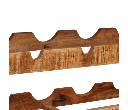 Vīna Plaukts Brūna 100 X 45 X 33 Cm Ciets Raupjais Mango Koks Vidaxl