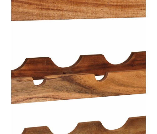 Vīna Plaukts Brūna 100 X 45 X 33 Cm Cietā Akācijas Koks Vidaxl