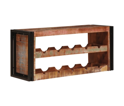 Vīna Plaukts Brūna 100 X 45 X 33 Cm Ciets Atjaunots Koks Vidaxl