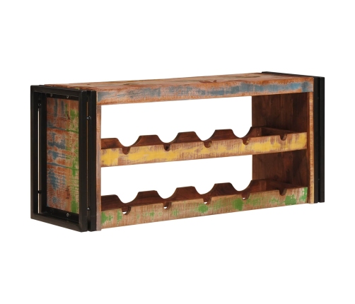 Vīna Plaukts Brūna 100 X 45 X 33 Cm Ciets Atjaunots Koks Vidaxl