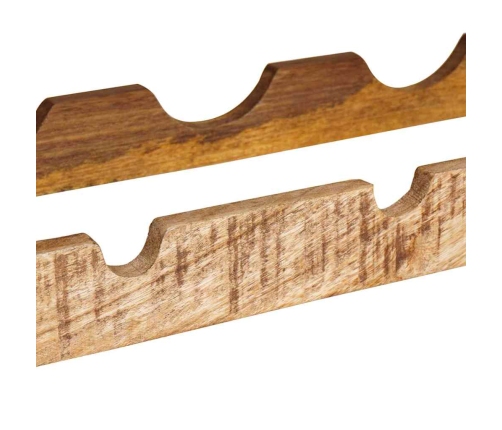 Vīna Plaukts Brūna 100 X 45 X 33 Cm Ciets Raupjais Mango Koks Vidaxl