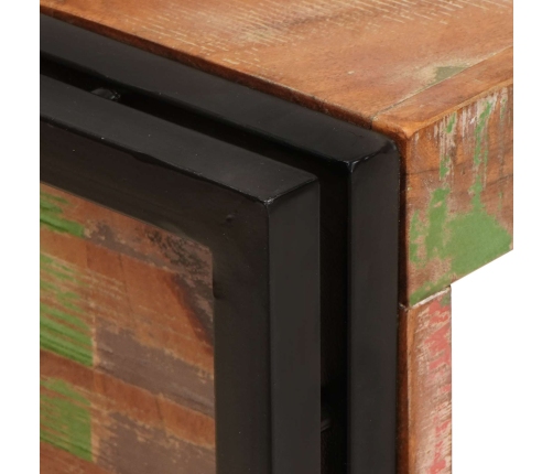 Vīna Plaukts Brūna 100 X 45 X 33 Cm Ciets Atjaunots Koks Vidaxl