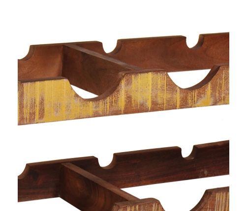 Vīna Plaukts Brūna 100 X 45 X 33 Cm Ciets Atjaunots Koks Vidaxl