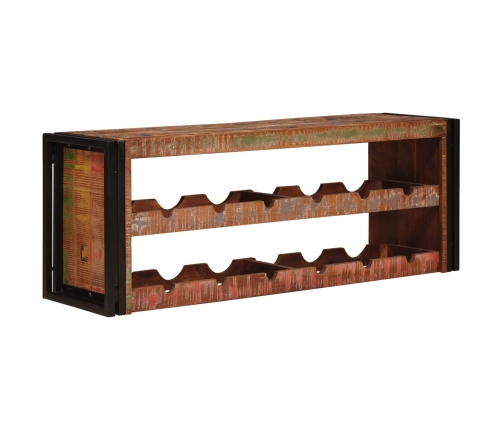 Vīna Plaukts Brūna 100 X 45 X 33 Cm Ciets Atjaunots Koks Vidaxl