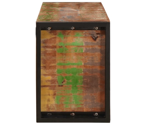 Vīna Plaukts Brūna 100 X 45 X 33 Cm Ciets Atjaunots Koks Vidaxl