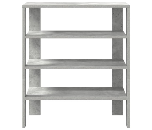 vidaXL apavu skapītis betona pelēks 61x32x70 cm inženierijas koks
