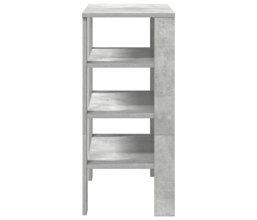 vidaXL apavu skapītis betona pelēks 61x32x70 cm inženierijas koks