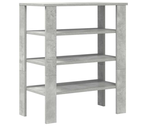 vidaXL apavu skapītis betona pelēks 61x32x70 cm inženierijas koks