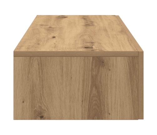 vidaXL sienas plaukts ar atvilktnēm koka karas 100x36x19 cm