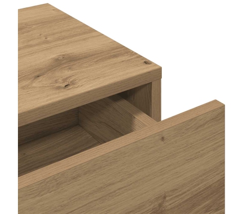 vidaXL sienas plaukts ar atvilktnēm koka karas 100x36x19 cm