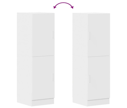 vidaXL virtuves skapītis, balts, 38x41,5x131,5 cm, inženierijas koks