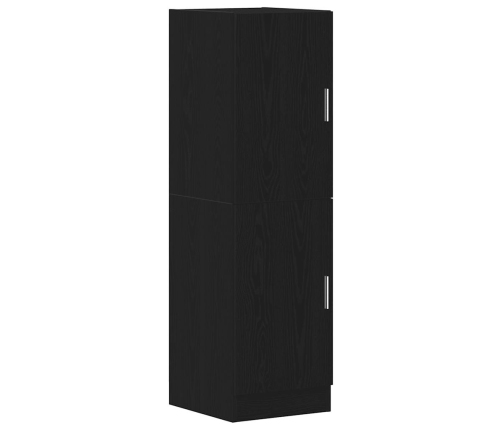 vidaXL virtuves skapītis, melns, 38x41,5x131,5 cm, inženierijas koks