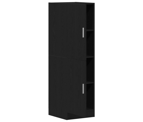 vidaXL virtuves skapītis, melns, 38x41,5x131,5 cm, inženierijas koks