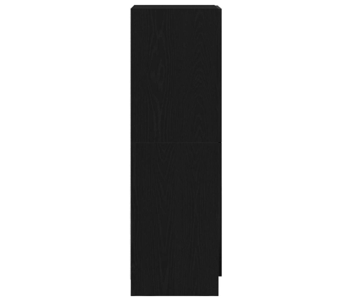 vidaXL virtuves skapītis, melns, 38x41,5x131,5 cm, inženierijas koks