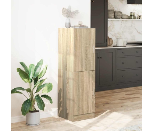 Virtuves Skapītis, Ozola, 38X41,5X131,5 Cm, Inženierijas Koks Vidaxl