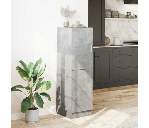 vidaXL virtuves skapītis, pelēks, 38x41,5x131,5 cm, inženierijas koks
