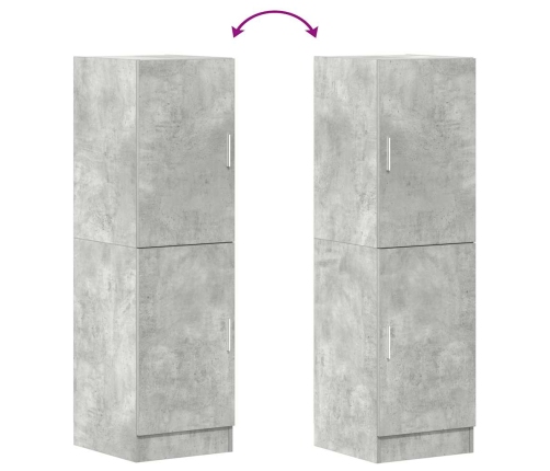 vidaXL virtuves skapītis, pelēks, 38x41,5x131,5 cm, inženierijas koks