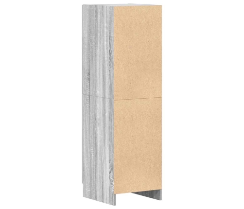 vidaXL virtuves skapītis, pelēks, 38x41,5x131,5 cm, inženierijas koks
