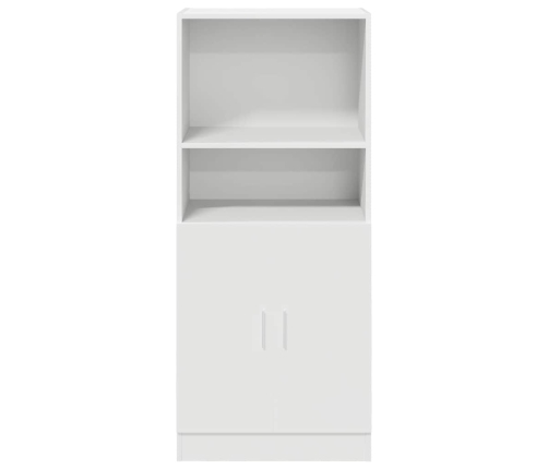Virtuves Skapītis, Balts, 57X41,5X131,5 Cm, Inženierijas Koks Vidaxl