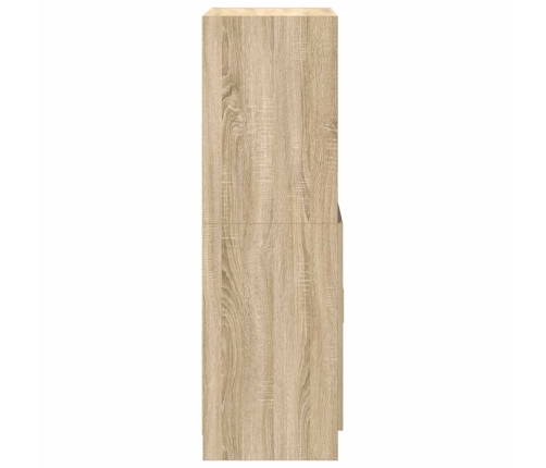Virtuves Skapītis, Ozola, 57X41,5X131,5 Cm, Inženierijas Koks Vidaxl