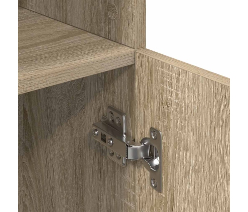 Virtuves Skapītis, Ozola, 57X41,5X131,5 Cm, Inženierijas Koks Vidaxl