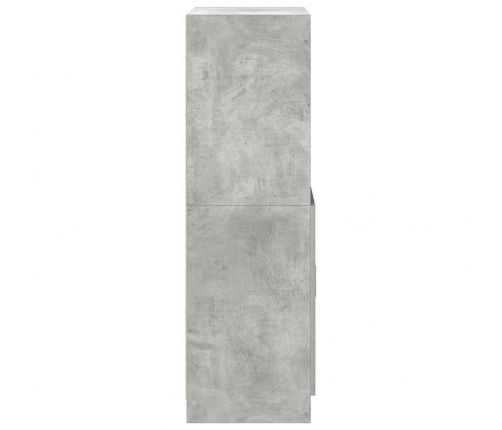 vidaXL virtuves skapītis, pelēks, 57x41,5x131,5 cm, inženierijas koks