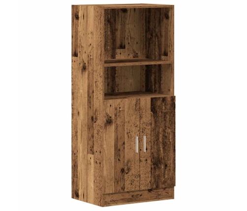 Virtuves Skapītis Veca Koka 57X41,5X131,5 Cm Inženierijas Koks Vidaxl