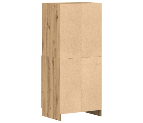 vidaXL virtuves skapītis koka krāsa 57x41,5x131,5 cm inženierijas koks