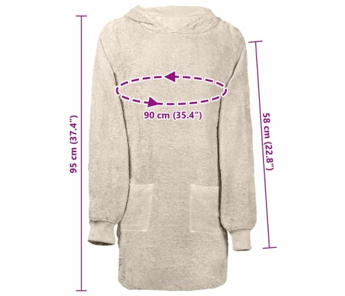 Žakete Krēmkrāsa L Kokvilna Vidaxl