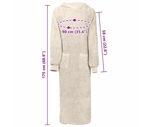 Žakete Krēmkrāsa Xxl Kokvilna Vidaxl