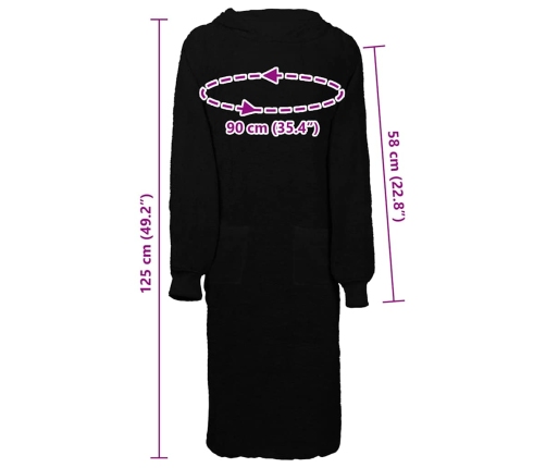 Žakete Melna Xl Kokvilna Vidaxl