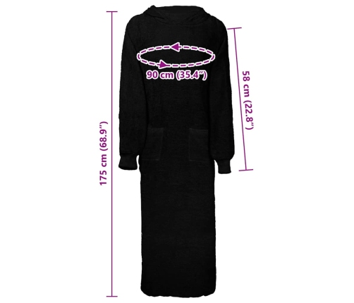 Žakete Melna Xxl Kokvilna Vidaxl