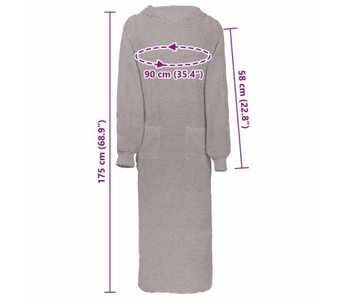 Žakete Pelēka Xxl Kokvilna Vidaxl