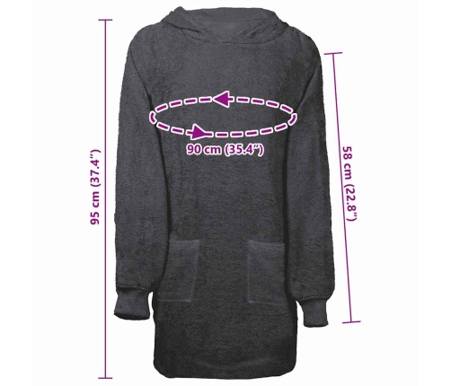 Žakete Antracīts L Kokvilna Vidaxl