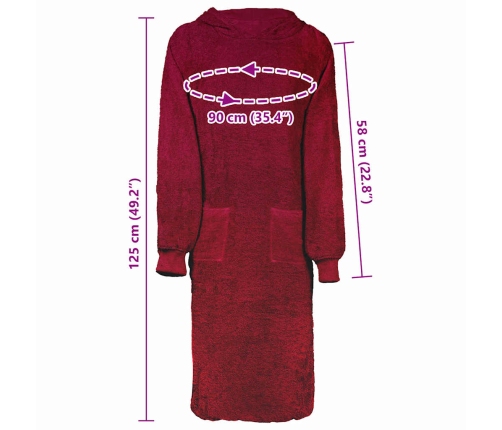 Žakete Sarkana Xl Kokvilna Vidaxl