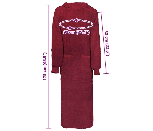 Žakete Sarkana Xxl Kokvilna Vidaxl