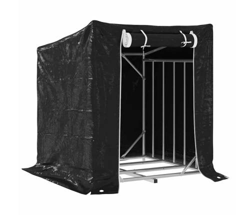 Vidaxl Malkas Plaukts Ar Lietus Pārsegu, 100,5X100,5X110,5 Cm