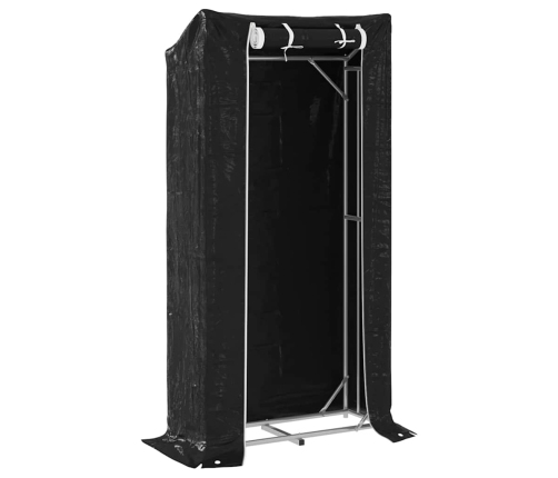 Vidaxl Malkas Plaukts Ar Lietus Pārsegu, 100X40X200Cm, Cinkots Tērauds