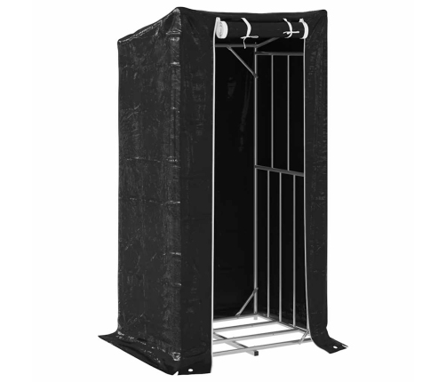 Vidaxl Malkas Plaukts Ar Lietus Pārsegu, 100X80X200Cm, Cinkots Tērauds