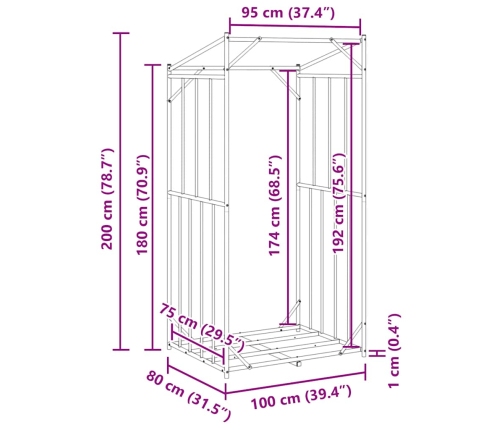 Vidaxl Malkas Plaukts Ar Lietus Pārsegu, 100X80X200Cm, Cinkots Tērauds