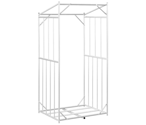 Vidaxl Malkas Plaukts Ar Lietus Pārsegu, 100X80X200Cm, Cinkots Tērauds