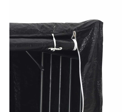 Vidaxl Malkas Plaukts Ar Lietus Pārsegu, 100X80X200Cm, Cinkots Tērauds