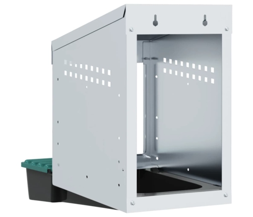 Vistu Ligzdas Kaste, 1 Nodalījums, Pie Sienas Stiprināma, Cinkots Tērauds Vidaxl