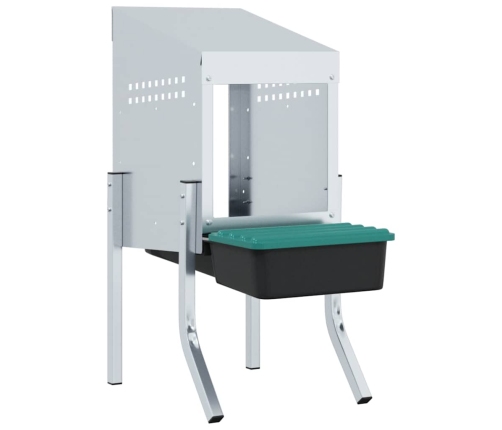 Vistu Ligzdas Kaste, 1 Nodalījums, Ar Kājām, Cinkots Tērauds Vidaxl