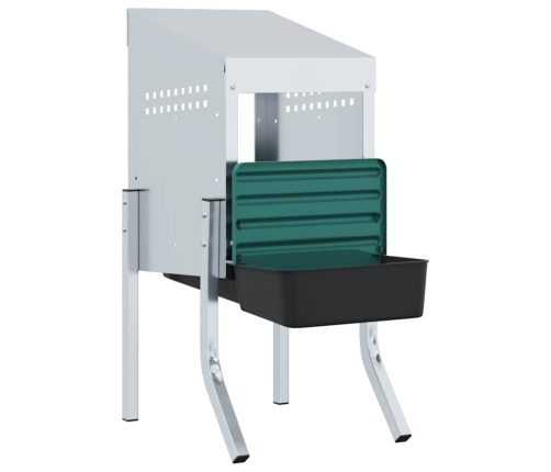 Vistu Ligzdas Kaste, 1 Nodalījums, Ar Kājām, Cinkots Tērauds Vidaxl