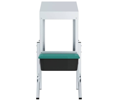 Vistu Ligzdas Kaste, 1 Nodalījums, Ar Kājām, Cinkots Tērauds Vidaxl