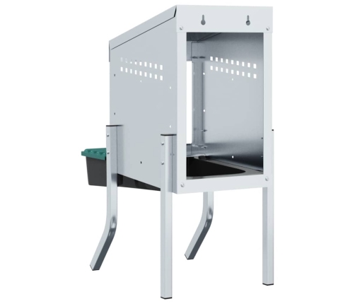 Vistu Ligzdas Kaste, 1 Nodalījums, Ar Kājām, Cinkots Tērauds Vidaxl